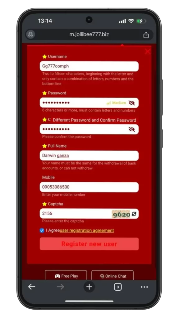 AGG777 casino login register