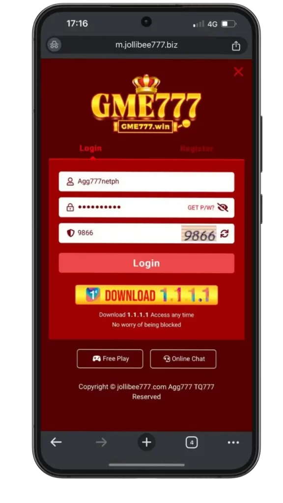 AGG777 login